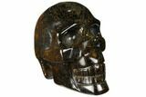 Polished Tiger's Eye Skull - Crystal Skull #111817-2